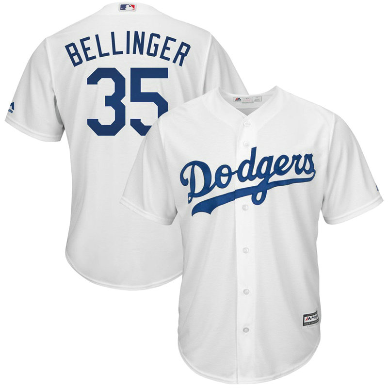 Los Angeles Dodgers #35 Cody Bellinger Home White Cool Base Jersey Los Angeles Dodgers #35 Cody Bellinger Home White Cool Base Jersey