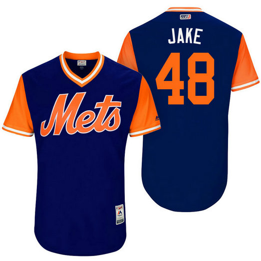 New York Mets Jacob deGrom #48 Jake Royal Nickname 2017 Little League Players Weekend Jersey