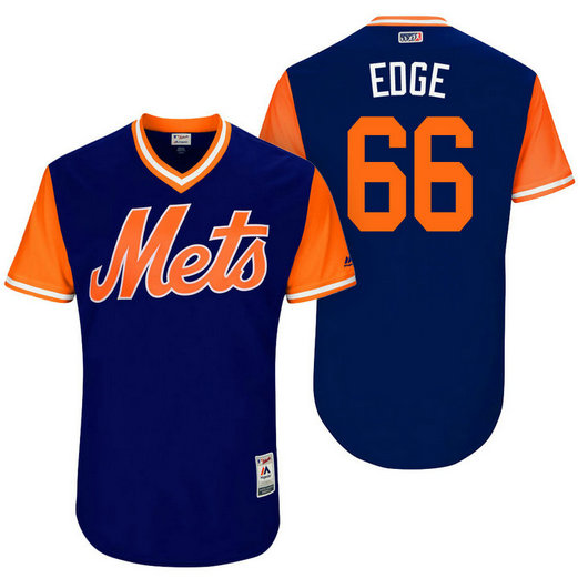 New York Mets Josh Edgin #66 Edge Royal Nickname 2017 Little League Players Weekend Jersey New York Mets Josh Edgin #66 Edge Royal Nickname 2017 Little League Players Weekend Jersey