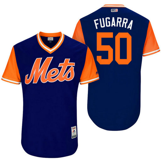 New York Mets Rafael Montero #50 Fugarra Royal Nickname 2017 Little League Players Weekend Jersey New York Mets Rafael Montero #50 Fugarra Royal Nickname 2017 Little League Players Weekend Jersey