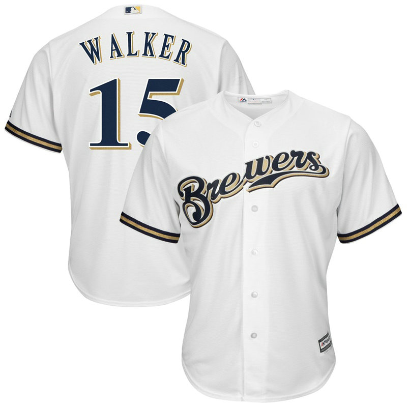 Neil Walker #15 Milwaukee Brewers Home White Cool Base Jersey Neil Walker #15 Milwaukee Brewers Home White Cool Base Jersey