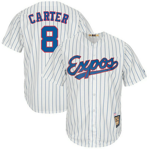 Gary Carter #8 Montreal Expos Replica Cooperstown Collection White Cool Base Jersey Gary Carter #8 Montreal Expos Replica Cooperstown Collection White Cool Base Jersey