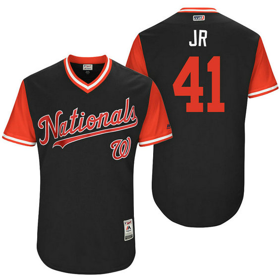 Washington Nationals Joe Ross #41 Jr Navy Nickname 2017 Little League Players Weekend Jersey Washington Nationals Joe Ross #41 Jr Navy Nickname 2017 Little League Players Weekend Jersey
