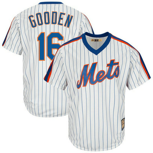Dwight Gooden #16 New York Mets Replica Cooperstown White Cool Base Jersey Dwight Gooden #16 New York Mets Replica Cooperstown White Cool Base Jersey