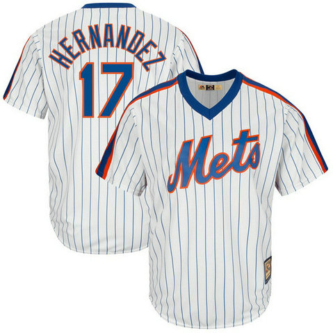 Keith Hernandez #17 New York Mets Replica Cooperstown Collection White Cool Base Jersey