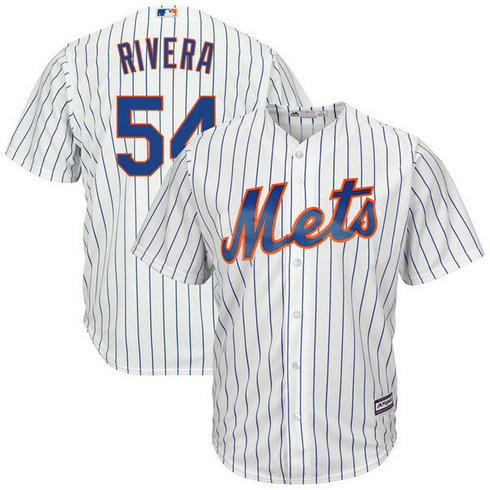 TJ Rivera #54 New York Mets Home White Cool Base Jersey TJ Rivera #54 New York Mets Home White Cool Base Jersey