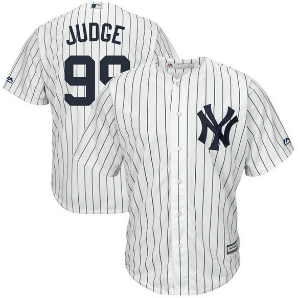 Aaron Judge #99 New York Yankees Big & Tall White Cool Base Jersey