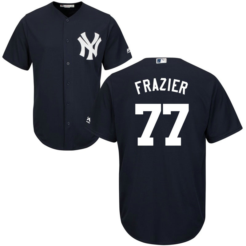 Clint Frazier #77 New York Yankees Alternate Navy Cool Base Jersey Clint Frazier #77 New York Yankees Alternate Navy Cool Base Jersey