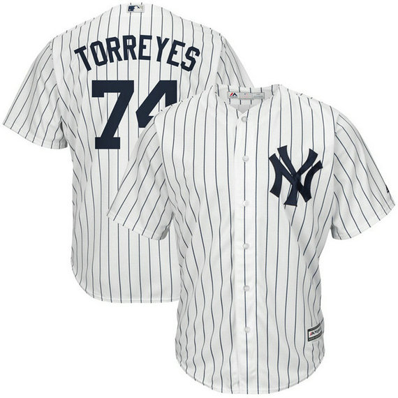 New York Yankees #74 Ronald Torreyes Replica Home White Cool Base Jersey New York Yankees #74 Ronald Torreyes Replica Home White Cool Base Jersey