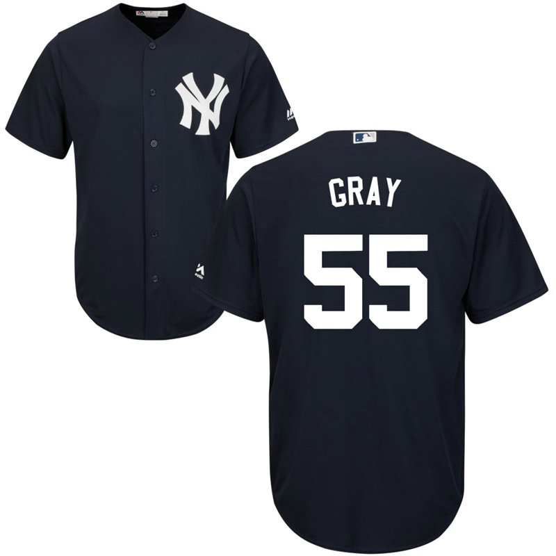 Sonny Grey #55 New York Yankees Alternate Navy Cool Base Jersey Sonny Grey #55 New York Yankees Alternate Navy Cool Base Jersey