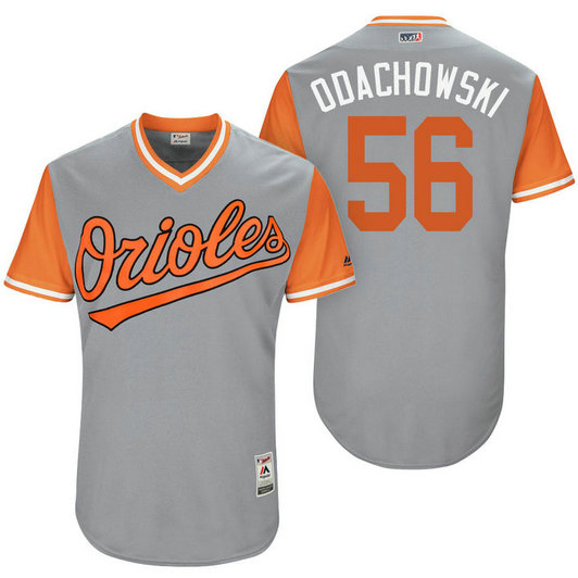 Baltimore Orioles Darren O'Day #56 Odachowski Grey Nickname 2017 Little League Players Weekend Jersey Baltimore Orioles Darren O'Day #56 Odachowski Grey Nickname 2017 Little League Players Weekend Jersey