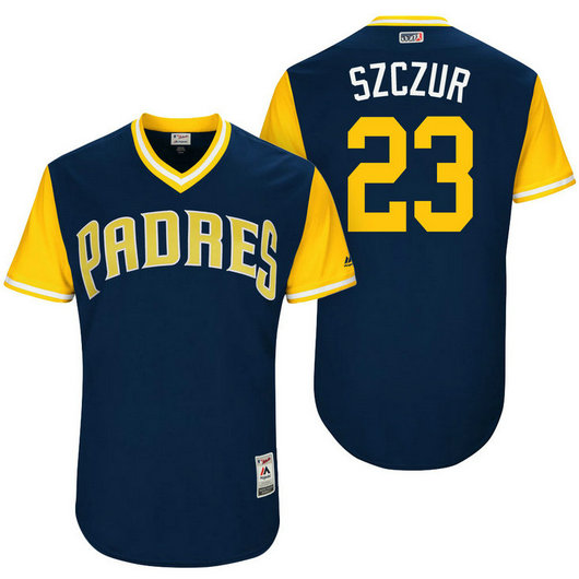 San Diego Padres Matt Szczur #23 Szczur Navy Nickname 2017 Little League Players Weekend Jersey San Diego Padres Matt Szczur #23 Szczur Navy Nickname 2017 Little League Players Weekend Jersey