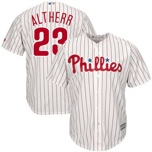 Aaron Altherr #23 Philadelphia Phillies Replica Home White Cool Base Jersey