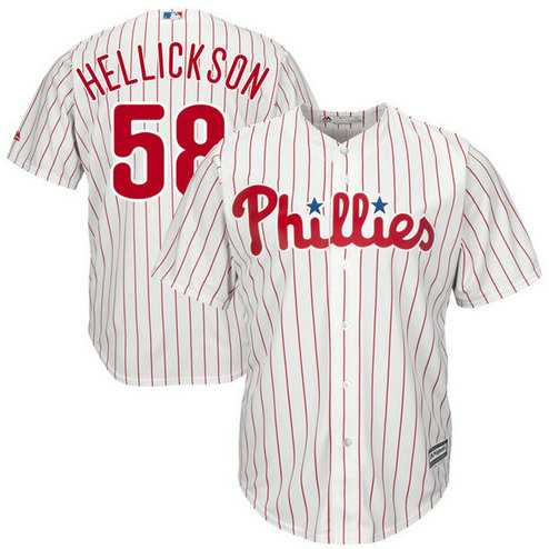 Philadelphia Phillies #58 Jeremy Hellickson Home White Cool Base Jersey