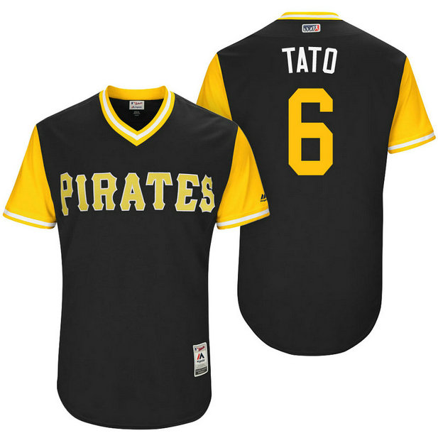 Pittsburgh Pirates Starling Marte #6 Tato Black Nickname 2017 Little League Players Weekend Jersey Pittsburgh Pirates Starling Marte #6 Tato Black Nickname 2017 Little League Players Weekend Jersey