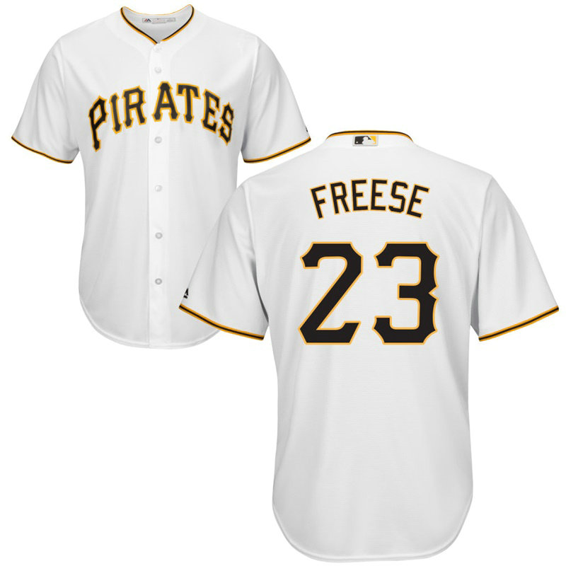 Pittsburgh Pirates #23 David Freese Home White Cool Base Jersey