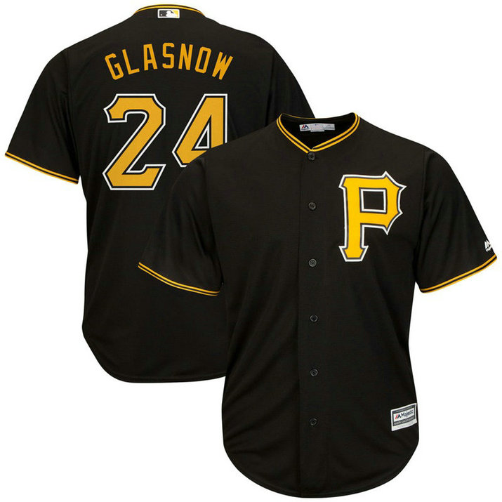 Tyler Glasnow #24 Pittsburgh Pirates Replica Alternate Black Cool Base Jersey Tyler Glasnow #24 Pittsburgh Pirates Replica Alternate Black Cool Base Jersey
