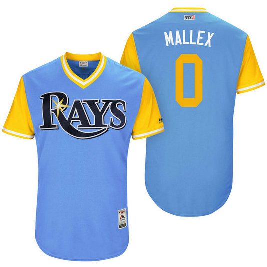 Tampa Bay Rays Mallex Smith #0 Mallex Light Blue Nickname 2017 Little League Players Weekend Jersey Tampa Bay Rays Mallex Smith #0 Mallex Light Blue Nickname 2017 Little League Players Weekend Jersey