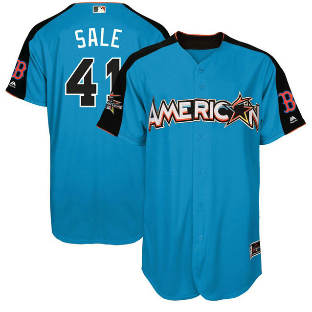 2017 All-Star American League Boston Red Sox Chris Sale #41 Blue Home Run Derby 2017 All-Star American League Jersey