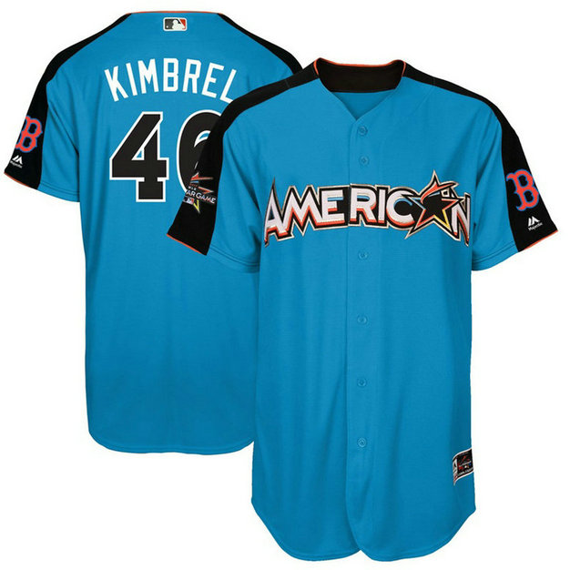 2017 All-Star American League Boston Red Sox Craig Kimbrel #46 Blue Home Run Derby 2017 All-Star American League Jersey