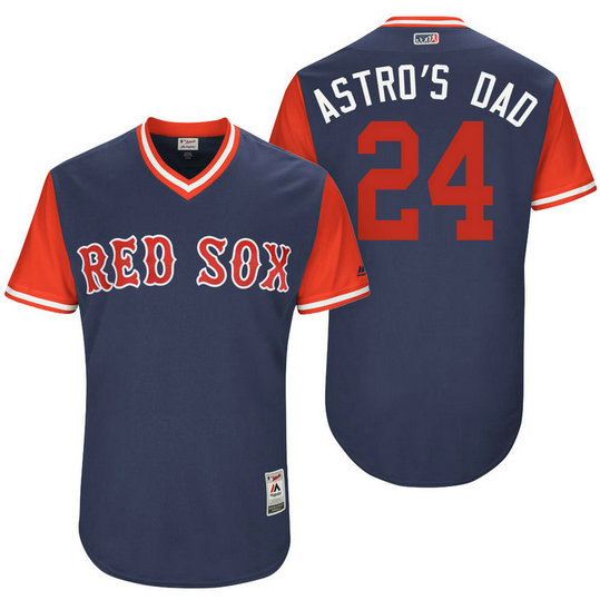 Boston Red Sox David Price #24 Astro's Dad Navy Nickname 2017 Little League Players Weekend Jersey