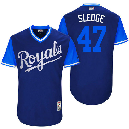 Kansas City Royals Peter Moylan #47 Sledge Royal Nickname 2017 Little League Players Weekend Jersey Kansas City Royals Peter Moylan #47 Sledge Royal Nickname 2017 Little League Players Weekend Jersey
