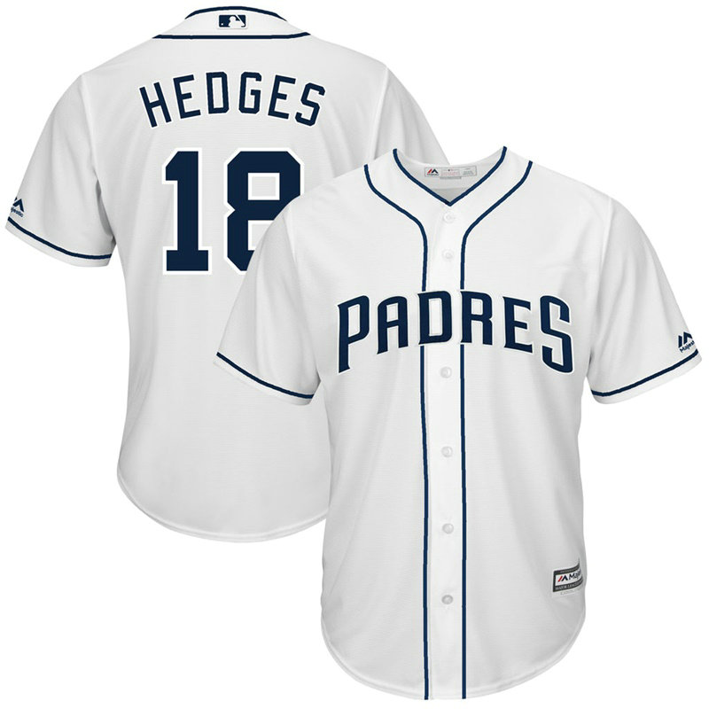 Austin Hedges #18 San Diego Padres Home White Cool Base Jersey