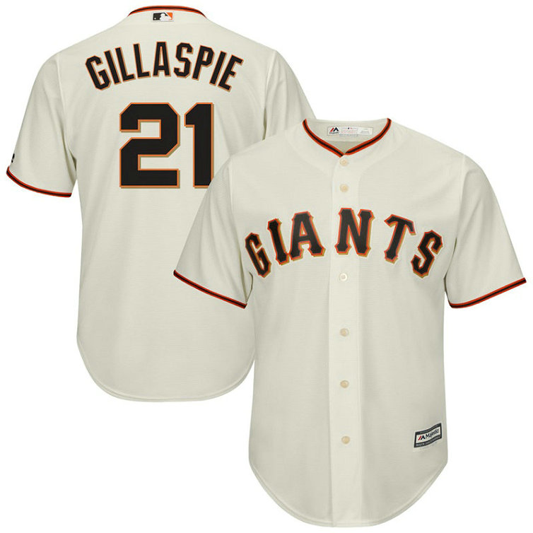 Conor Gillaspie #21 San Francisco Giants Replica Home Cream Cool Base Jersey