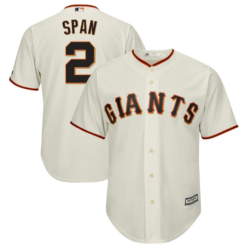 Denard Span #2 San Francisco Giants Replica Home Cream Cool Base Jersey Denard Span #2 San Francisco Giants Replica Home Cream Cool Base Jersey