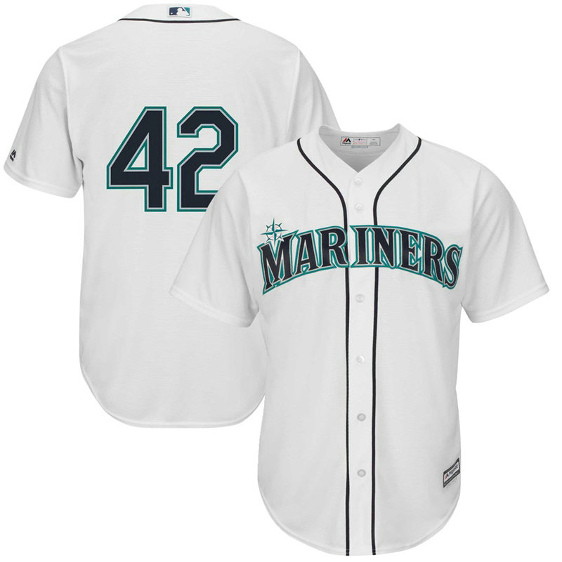 Seattle Mariners #42 Jackie Robinson Commemorative White Cool Base Jersey Seattle Mariners #42 Jackie Robinson Commemorative White Cool Base Jersey