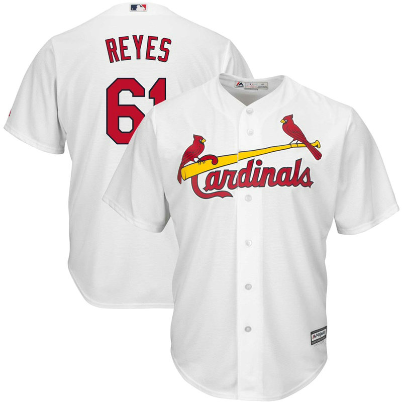 St. Louis Cardinals #61 Alex Reyes Home White Cool Base Jersey St. Louis Cardinals #61 Alex Reyes Home White Cool Base Jersey
