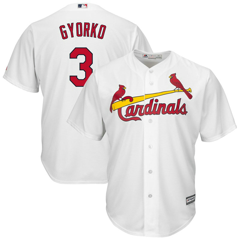 Jedd Gyorko #3 St. Louis Cardinals Replica Home White Cool Base Jersey