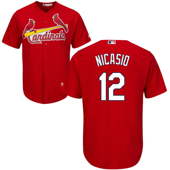 St. Louis Cardinals #12 Juan Nicasio Fashion Red Cool Base Jersey