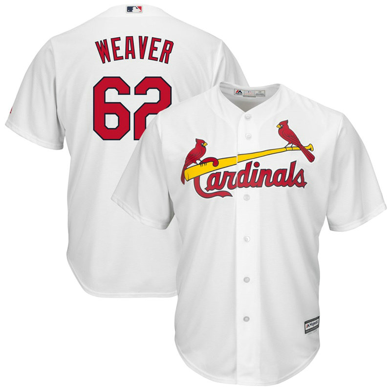 St. Louis Cardinals #62 Luke Weaver Home White Cool Base Jersey