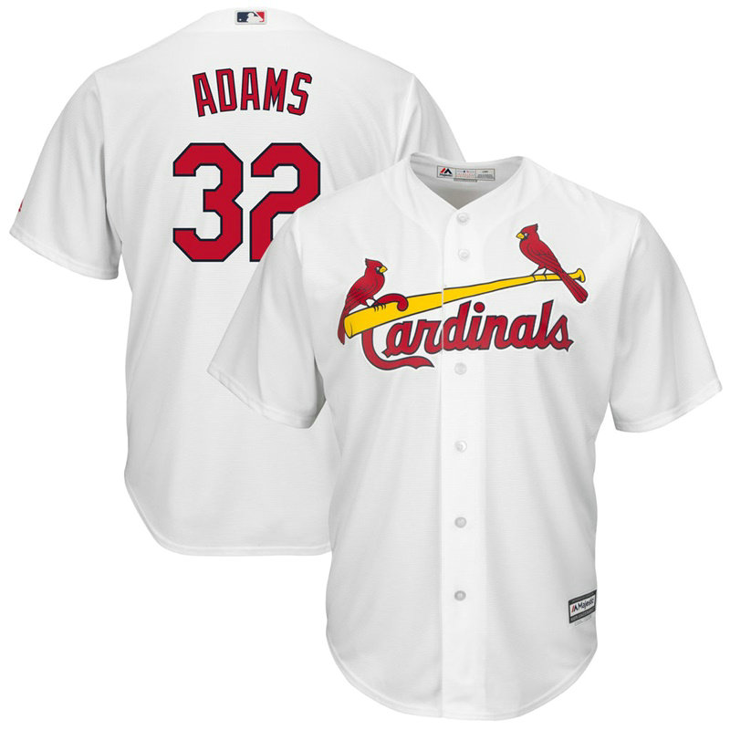 St. Louis Cardinals #32 Matt Adams Home White Cool Base Jersey