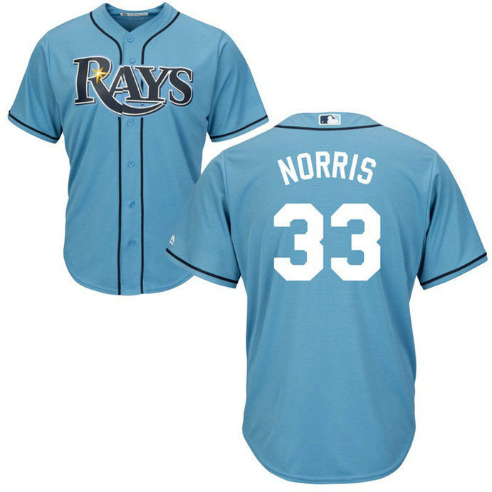 Tampa Bay Rays #33 Derek Norris Alternate Light Blue Cool Base Jersey