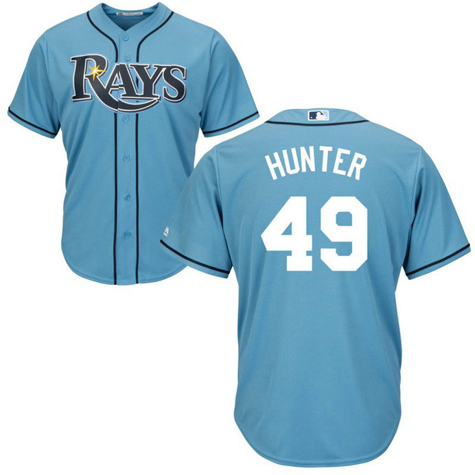 Tampa Bay Rays #49 Tommy Hunter Alternate Light Blue Cool Base Jersey Tampa Bay Rays #49 Tommy Hunter Alternate Light Blue Cool Base Jersey