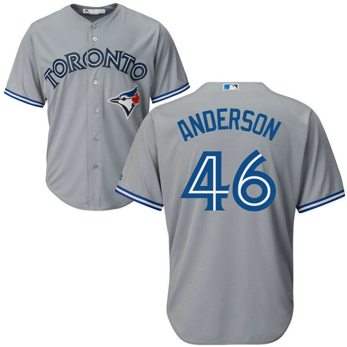 Toronto Blue Jays #46 Brett Anderson Road Grey Cool Base Jersey