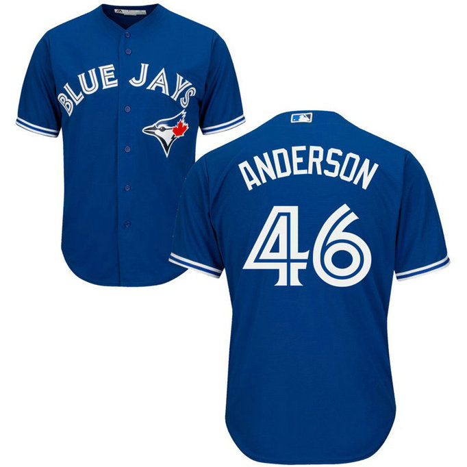 Toronto Blue Jays #46 Brett Anderson Alternate Royal Cool Base Jersey