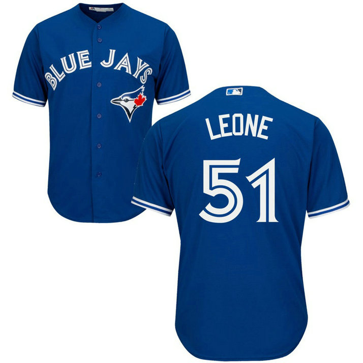 Toronto Blue Jays #51 Dominic Leone Alternate Royal Cool Base Jersey