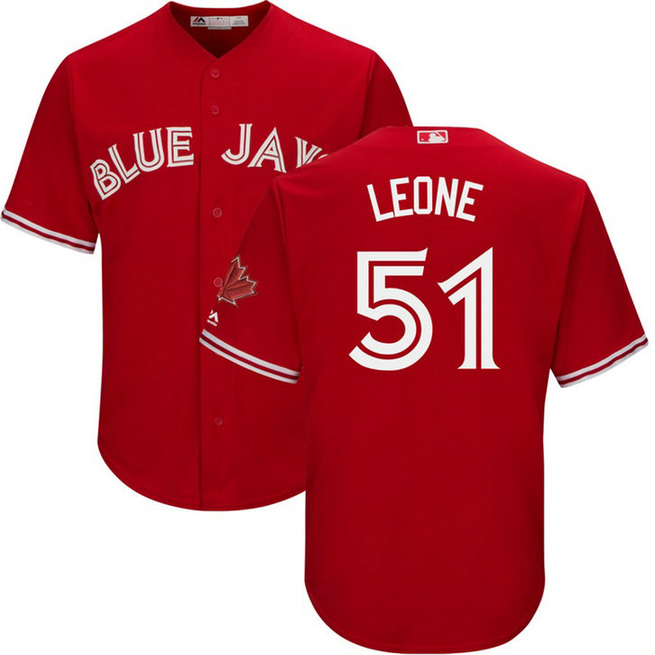 Toronto Blue Jays #51 Dominic Leone 2017 Replica Scarlet Cool Base Jersey