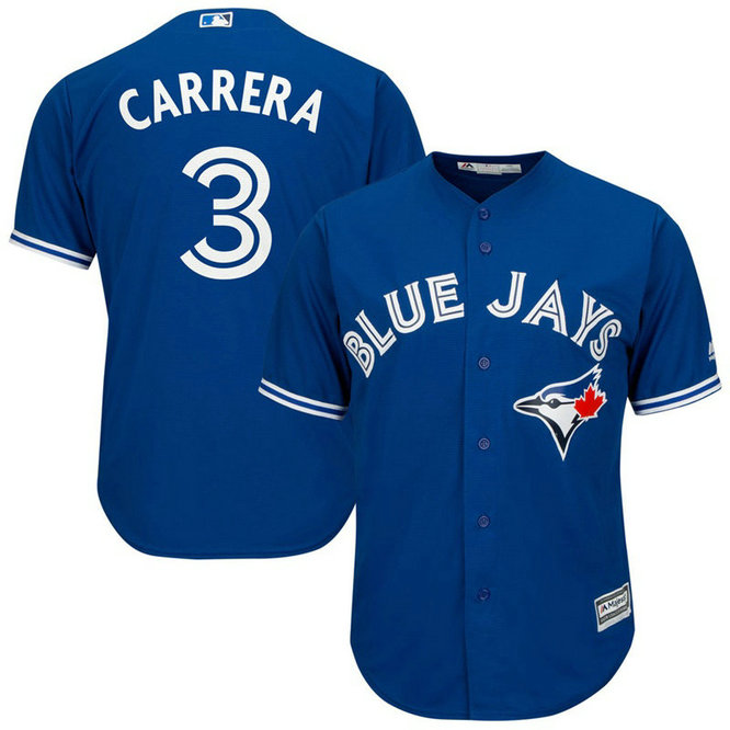 Toronto Blue Jays #3 Ezequiel Carrera Alternate Royal Cool Base Jersey Toronto Blue Jays #3 Ezequiel Carrera Alternate Royal Cool Base Jersey