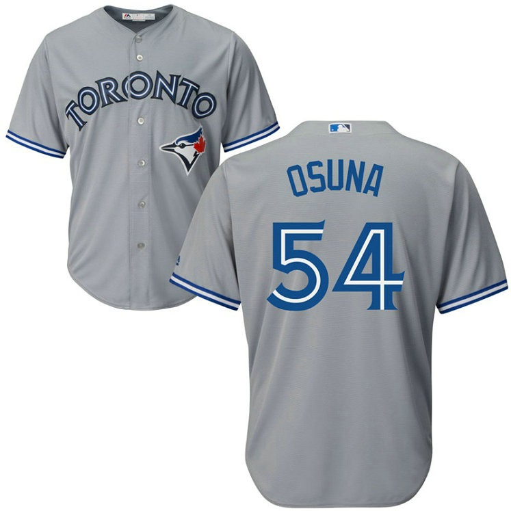 Toronto Blue Jays #54 Roberto Osuna Road Grey Cool Base Jersey Toronto Blue Jays #54 Roberto Osuna Road Grey Cool Base Jersey