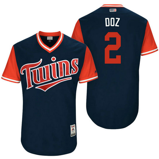 Minnesota Twins Brian Dozier #2 Doz Navy Nickname 2017 Little League Players Weekend Jersey Minnesota Twins Brian Dozier #2 Doz Navy Nickname 2017 Little League Players Weekend Jersey