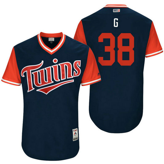 Minnesota Twins Chris Gimenez #38 G Navy Nickname 2017 Little League Players Weekend Jersey Minnesota Twins Chris Gimenez #38 G Navy Nickname 2017 Little League Players Weekend Jersey