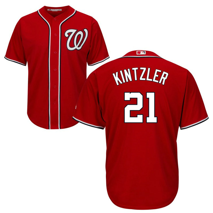 Washington Nationals #21 Brandon Kintzler Alternate Red Cool Base Jersey Washington Nationals #21 Brandon Kintzler Alternate Red Cool Base Jersey
