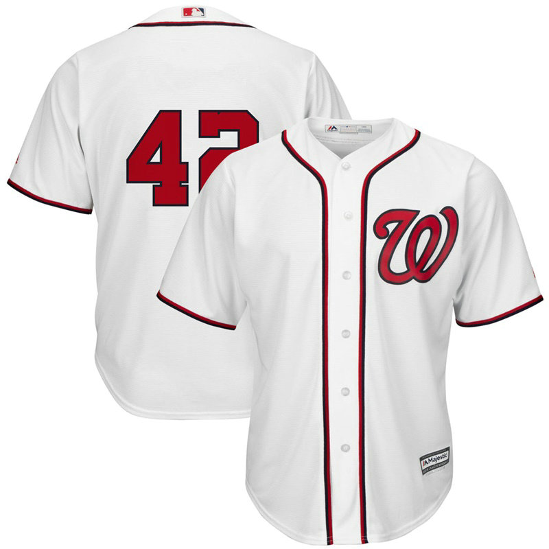 Washington Nationals #42 Jackie Robinson Commemorative White Cool Base Jersey Washington Nationals #42 Jackie Robinson Commemorative White Cool Base Jersey
