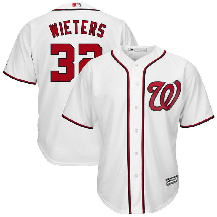 Washington Nationals #32 Matt Wieters Home White Cool Base Jersey