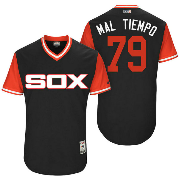 Chicago White Sox Jose Abreu #79 Mal Tiempo Black Nickname 2017 Little League Players Weekend Jersey Chicago White Sox Jose Abreu #79 Mal Tiempo Black Nickname 2017 Little League Players Weekend Jersey