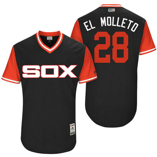 Chicago White Sox Leury Garcia #28 El Molleto Black Nickname 2017 Little League Players Weekend Jersey Chicago White Sox Leury Garcia #28 El Molleto Black Nickname 2017 Little League Players Weekend Jersey